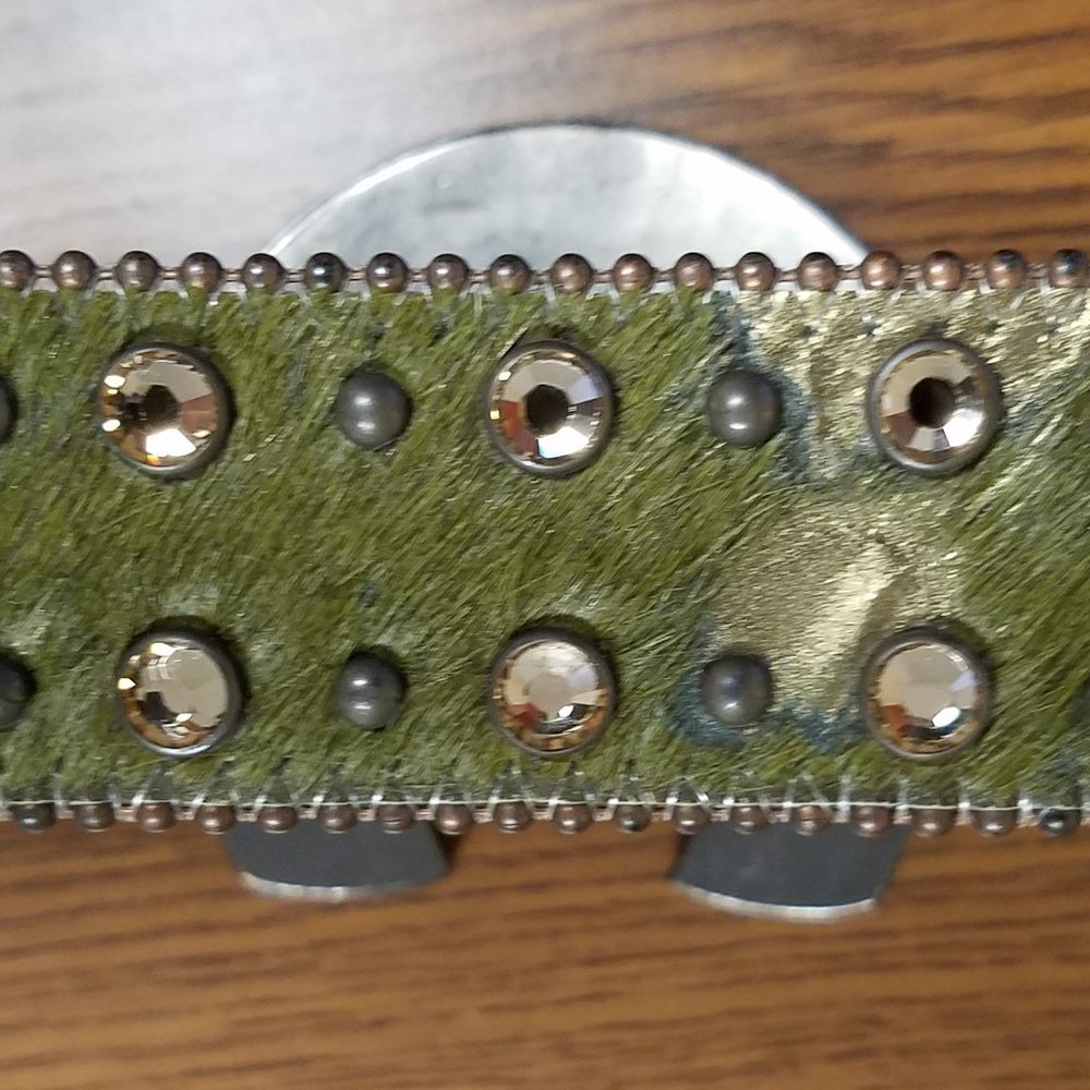 B.B. Simon Aliza-2 Belt w/ Horseshoe Buckle & Swarovski Crystals - Picture 10 of 16